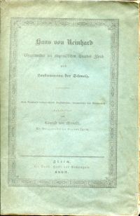 Bild des Verkufers fr Hans von Reinhard, Brgermeister des eidgenssischen Standes Zrich und Landammann der Schweiz. Beitrag zur Geschichte der Schweiz whrend der letzten vier Jahrzehnte. Bearb. nach Reinhards nachgelassenen Denkschriften, Tagebchern u. Briefwechsel zum Verkauf von Bcher Eule