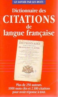 Imagen del vendedor de Dictionnaire des citations de langue fran?aise - Pierre Ripert a la venta por Book Hmisphres