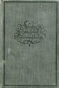 Imagen del vendedor de Die Bhneneinrichtungen des Mannheimer Nationaltheaters unter Dalbergs Leitung. (1778 - 1803). a la venta por Bcher Eule