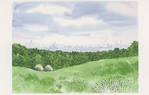 Hampstead Heath from Kenwood in July London Painting Postcard