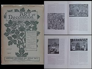 ART ET DECORATION - AOUT 1907 - EUGENE CARRIERE, BAILLIE SCOTT, GOBELINS