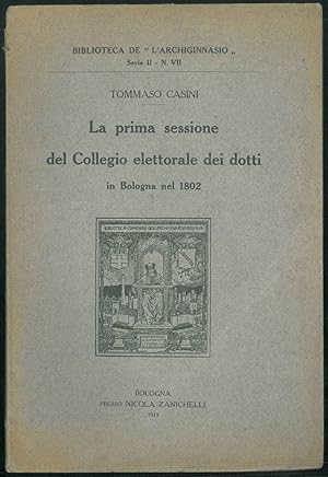 La prima sessione del Collegio elettorale dei dotti in Bologna nel 1802.