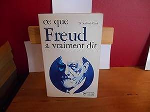 CE QUE FREUD A VRAIMENT DIT