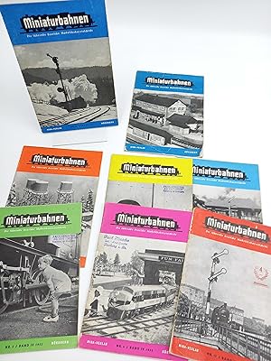 8 Hefte der Zeitschrift »Miniaturbahnen«. Die führende deutsche Modellbahnzeitschrift.