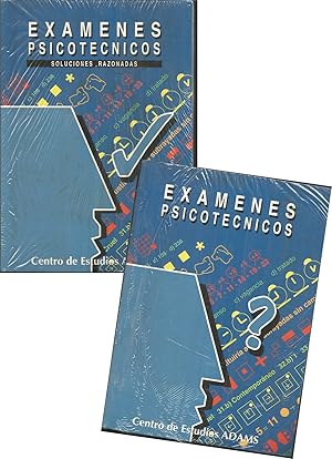 EXAMENES PSICOTECNICOS + EXAMENES PSICOTECNICOS SOLUCIONES RAZONADAS (2 TOMOS) nuevos EMBLISTADO ...