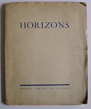 HORIZONS. Anthologie d'Art Actuel.