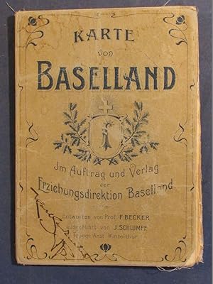 Karte von Baselland. Topographische Anstalt Winterthur.