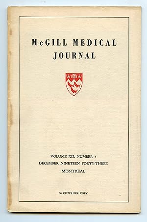 Bild des Verkufers fr McGill Medical Journal, December 1943 zum Verkauf von Attic Books (ABAC, ILAB)