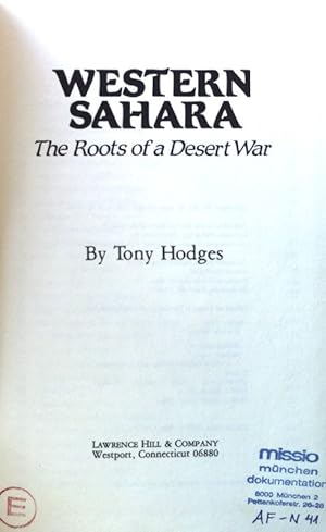 Imagen del vendedor de Western Sahara: The Roots of a Desert War; a la venta por books4less (Versandantiquariat Petra Gros GmbH & Co. KG)