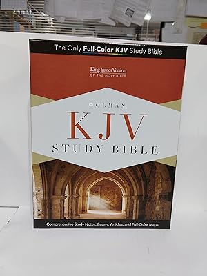 KJV Study Bible, Crimson/Gray Cloth Over Board, Indexed