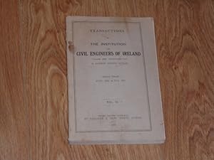 Imagen del vendedor de Transactions of the Institution of Civil Engineers of Ireland Session June, 1952 to May 1953 Vol. 79 a la venta por Dublin Bookbrowsers