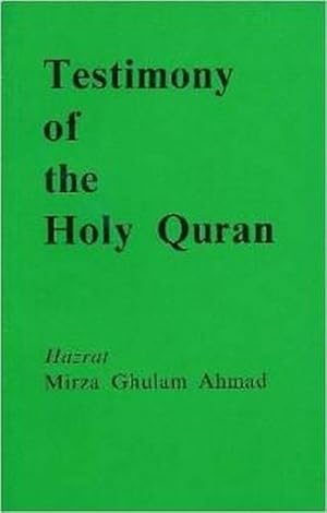 Seller image for Testimony of the Holy Quran (Paperback) for sale by Grand Eagle Retail