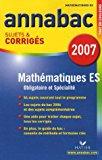 Bild des Verkufers fr Mathmatiques Tle Es : Sujets Et Corrigs zum Verkauf von RECYCLIVRE