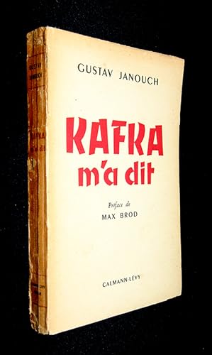 Seller image for Kafka m'a dit for sale by Abraxas-libris