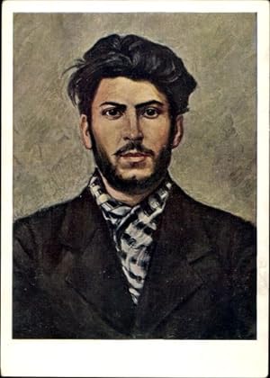 4 Künstler Ansichtskarte / Postkarte sowjetische Propaganda "Genosse Stalin" 1939, Makaschwili