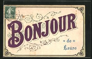 Künstler-Carte postale Laure, Bonjour