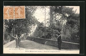 Carte postale Rieux-Minervois, Pont sur l`Argent-Double