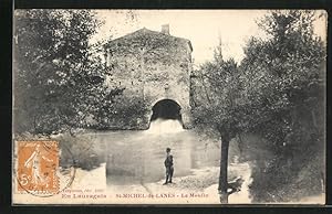 Carte postale St-Michel-de-Lanès, Le Moulin