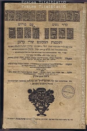 Talmud yerushalmi seder Nashim. Jerusalemischer Talmud, III. Teil. Mit Erklärung Korban haeda. En...