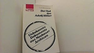 Seller image for Der Tod des Adolf Hitler. Unbekannte Dokumente aus Moskauer Archiven. for sale by Antiquariat Uwe Berg