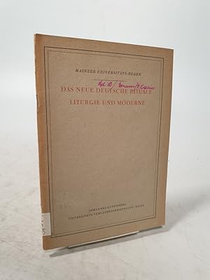 Immagine del venditore per Das neue Deutsche Rituale. Paul Doncoeur: Liturgie und. Moderne. Reden anllich der Papst-Akademie der kath.-theol. Fakultt der Joh. Gutenberg-Univ. Mainz am 7. Dez. 194-9. Hrsg. von Ludwig Lenhart. venduto da Antiquariat Bookfarm