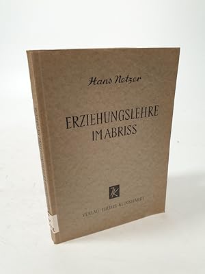 Bild des Verkufers fr Erziehungslehre im Abri. zum Verkauf von Antiquariat Bookfarm