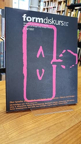 Immagine del venditore per Formdiskurs - Zeitschrift fr Design und Theorie / Journal of Design and Design Theorie - Heft 3, I/1997: ber Sprache, Gegenstnde und Design / On Language, Objects and Design, venduto da Antiquariat Orban & Streu GbR