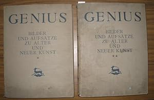 Imagen del vendedor de Genius. Bilder und Aufstze zu alter und neuer Kunst. 2 Bnde gebunden in 2 Bchern mit zusammen 10 Original-Graphiken. a la venta por Antiquariat Carl Wegner