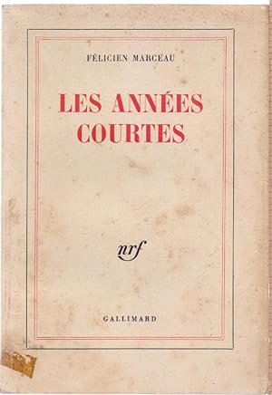 Imagen del vendedor de Les annes courtes - Flicien Marceau a la venta por libreria biblos