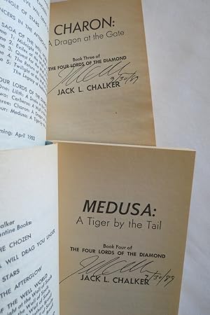 MEDUSA: A TIGER BY THE TAIL; CHARON: A DRAGON AT THE GATE (2 BOOK SET) (Signed by Author)
