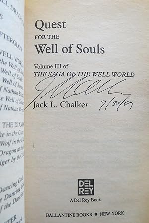 QUEST FOR THE WELL OF SOULS (Signed by Author)