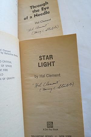 Seller image for THROUGH THE EYE OF A NEEDLE; STAR LIGHT (2 SIGNED BOOKS) (Signed by Author) for sale by Sage Rare & Collectible Books, IOBA