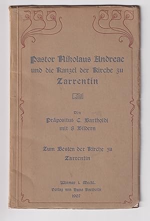 Pastor Nikolaus Andeae und die Kanzel der Kirche zu Zarrentin. Zum Besten der Kirche zu Zarrentin.