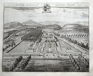 NIBLEY HOUSE, North Nibley, Gloucestershire, J.KIP bird's eye antique print 1768