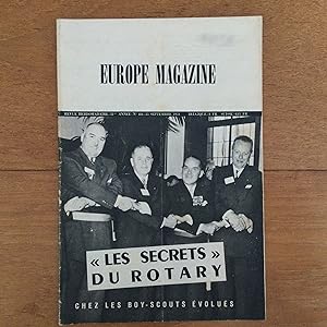 Seller image for Europe Magazine. Revue Hebdomadaire 11eme anne n 484 - 23 septembre 1954. "Les secrets" du Rotary for sale by Les bouquins d'Alain