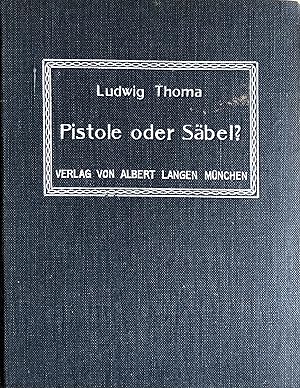 Pistoloe oder Säbel - (= Kleine Bibliothek Band 80)