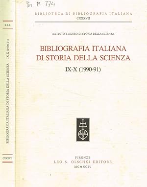 Bild des Verkufers fr Bibliografia italiana di storia della scienza IX-X (1990-91) zum Verkauf von Biblioteca di Babele