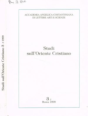 Bild des Verkufers fr Studi sull'Oriente Cristiano. N.3, fasc.1, anno 1999 zum Verkauf von Biblioteca di Babele