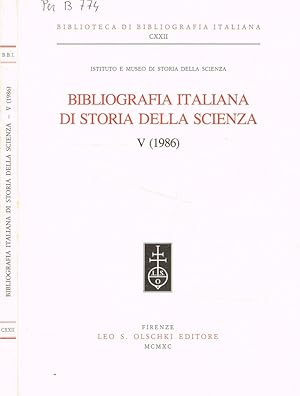 Bild des Verkufers fr Bibliografia italiana di storia della scienza V (1986) zum Verkauf von Biblioteca di Babele