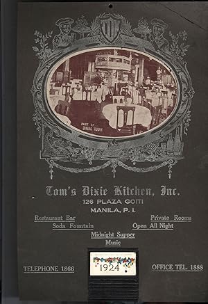Tom's Dixie Kitchen, Manila.: Display Board and Calendar