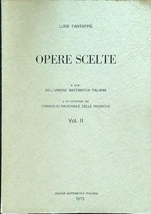 Bild des Verkufers fr Opere scelte volume II zum Verkauf von Librodifaccia