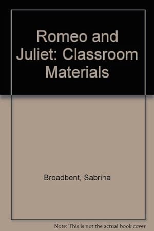 Immagine del venditore per "Romeo and Juliet": Classroom Materials venduto da WeBuyBooks