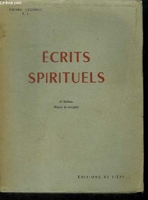 Bild des Verkufers fr Ecrits spirituels zum Verkauf von Le-Livre