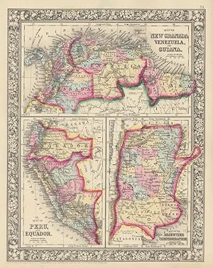 Map of New Granada, Venezuela, and Guiana / Map of Peru, and Equador / Map of the Argentine Confe...