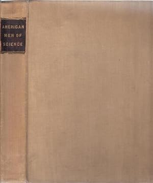 Bild des Verkufers fr American Men of Science. A Biographical Dictionary. zum Verkauf von Antiquariat Carl Wegner