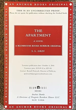 The Apartment [Uncorrected Proof]