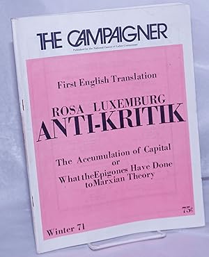 The Campaigner. 1972, Jan-Feb Vol. 5, #1 Publication of the National Caucus of Labor Committees