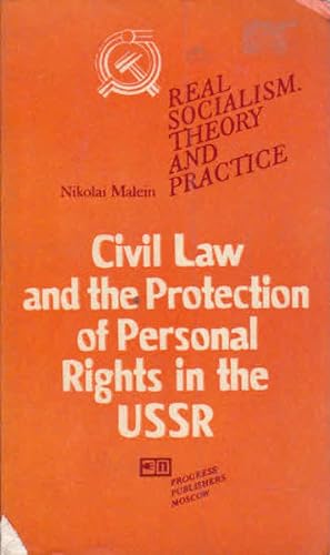 Imagen del vendedor de Civil Law and the Protection of Personal Rights in the USSR a la venta por Goulds Book Arcade, Sydney
