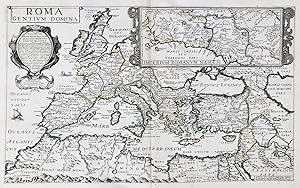 Bild des Verkufers fr Roma Gentium Domina" - Roman Empire Rmisches Reich Europe Europa Mediterranean map Karte carte zum Verkauf von Antiquariat Steffen Vlkel GmbH
