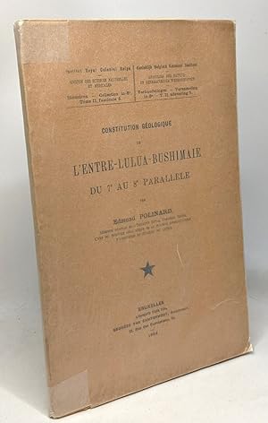 Constitution géologique de l'entre-lulua-bushimaie du 7e au 8e parallèle